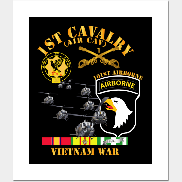 1st Cavalry (Air Cav) - 101st Airborne w SVC Wall Art by twix123844